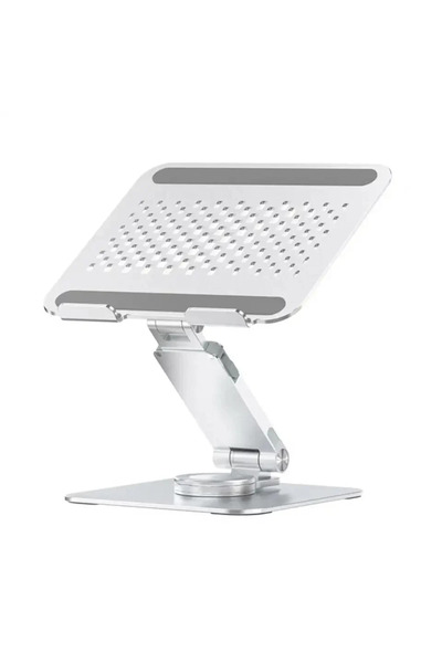 Mimelon حامل كمبيوتر محمول للمكتب مع قاعدة دوارة 360 درجة، وارتفاع حامل قابل ...