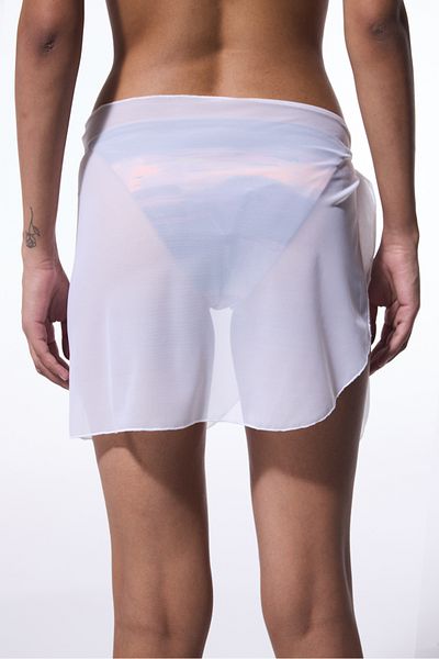 Penti Weißer Jolie Mesh Mini Tie-Up Pareo