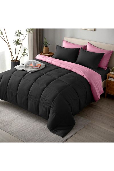 Hotel Linen Klub Luxury 6-Piece Down Alternative Comforter Set – King Size 240x260 cm