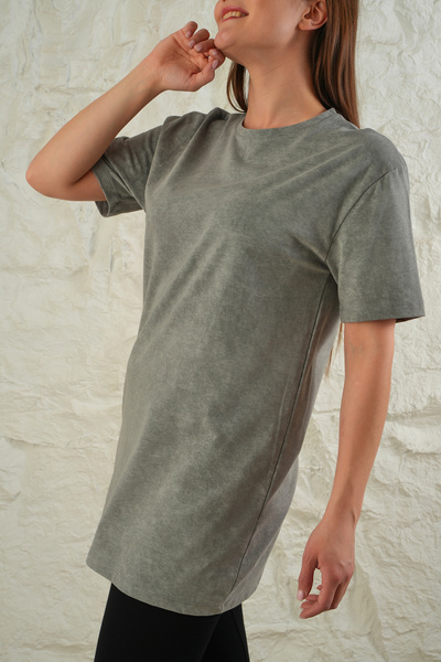 ESPİNA Women's Tie-Dye Pattern T-shirt