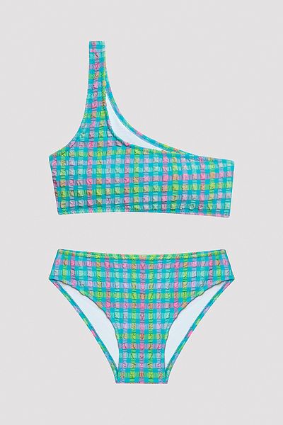 Penti Teenage Girl Nancy One Shoulder Multicolor Bikini Set