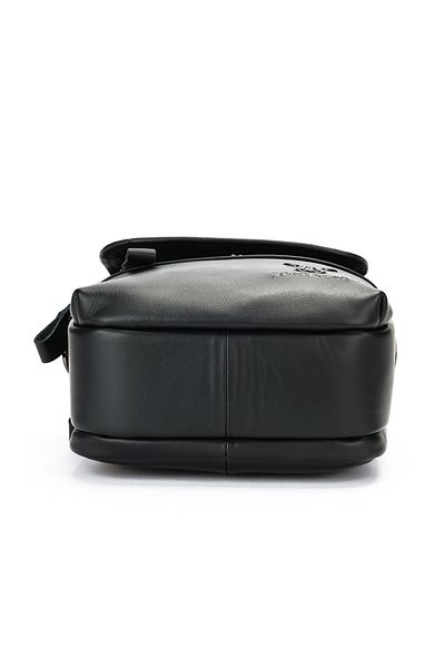 Toro Nero Geantă bărbătească din piele naturală neagră Eliet
