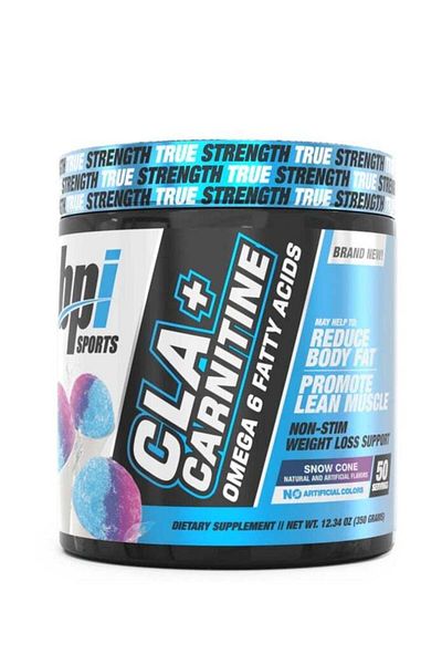 BPI SPORTS BPI CLA + Carnitine 50 Servings Snow Cone