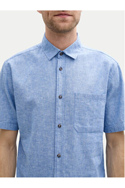 Tom Tailor Cămașă bărbătească 1045098 Albastră
