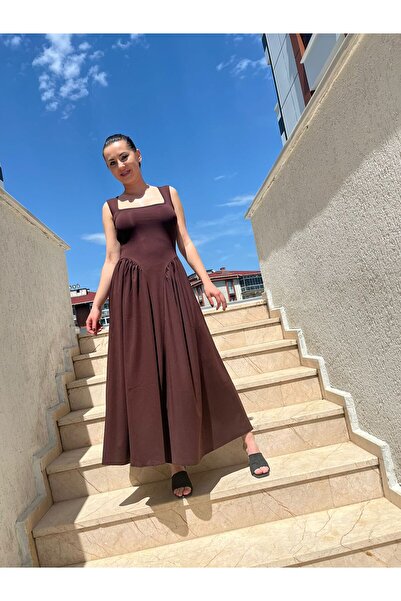 Butik Rochie Pinterest cu bretele groase Lavvbutik