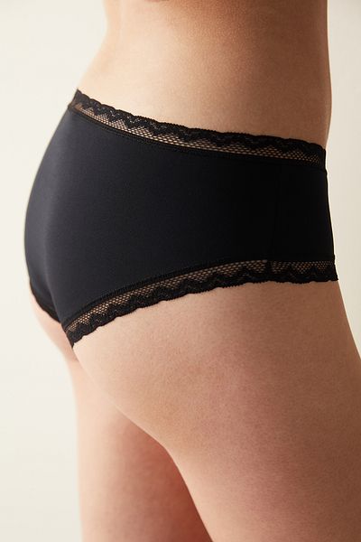 Penti Easy Micro Lace Lace Μαύρο Hipster εσώρουχο