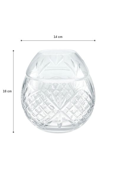 Madame Coco Aron Glass Napkin Holder - Transparent |   14X14X16 cm |   Modern and Stylish Table Accessory |   Domestic Production