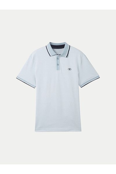 Tom Tailor tom tailor Men's Polo 1040822 Sky Blue