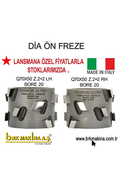 BRK DİA ÖN FREZE TOPU 70X50 Z2+2 (MADE IN İTALY)