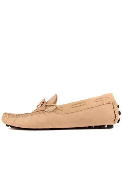 SailLakers - Beige Leather Men's Loafer 101-3791-11169