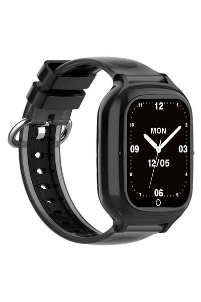 Techone SafeStep CT10T GPS Smartwatch for Kids and Adults with Location and Phone, Black