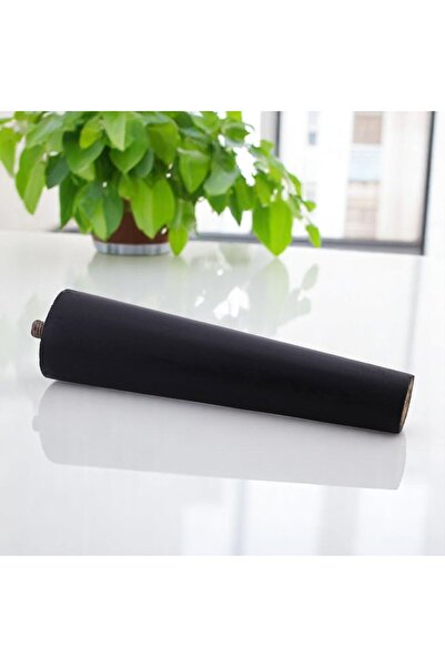 GLASWEN Picior din lemn 15 cm negru cu șuruburi M8, accesorii de conectare, mobilier dulap, scaun, canapea, picioare de susținere