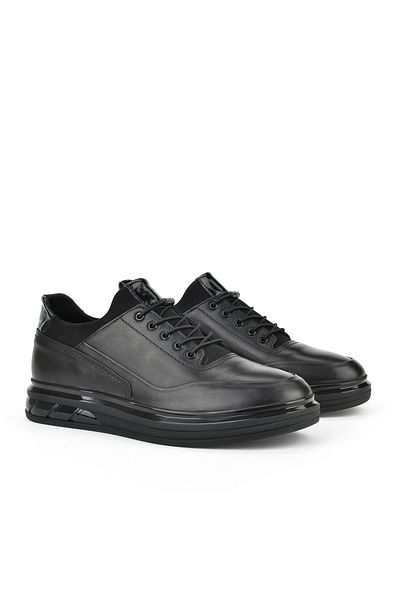 Ziya , Ανδρικό Sneaker από γνήσιο δέρμα 153498Z1760 Μαύρο