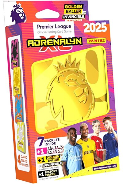 Panini بطاقات الدوري الإنجليزي الممتاز 2024/25 أدرينالين XL الكلاسيكية، 59 بطاقة، بإصدار محدود وإضافات خاصة