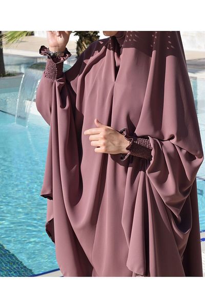 NAKŞİDİL Headed Afghan suit with needle veil MEDINA SILK