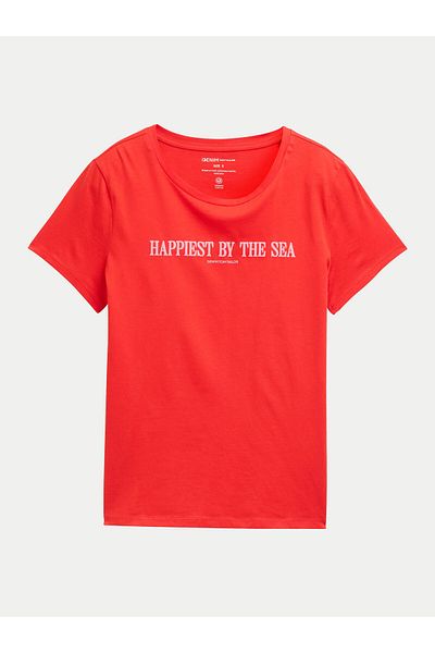 Tom Tailor Denim Women's T-Shirt 1045417 Red
