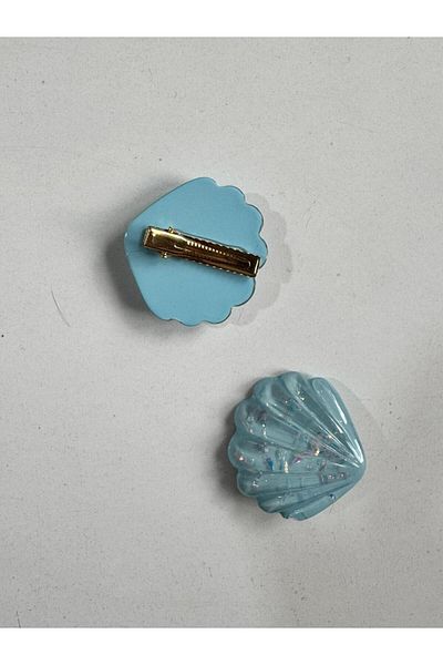Motebarn Wear Copil Fata Cristal Seashell 2 Piese Clip Catarama Albastru