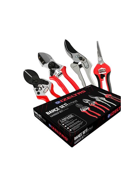 İzeltaş İzeltaş Garden Set 4 Pieces Apple Harvest Vineyard Pruning Shears 13000008159