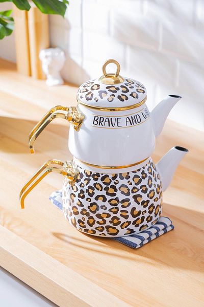 ACAR Qualıta - Nova Enamel Teapot Set