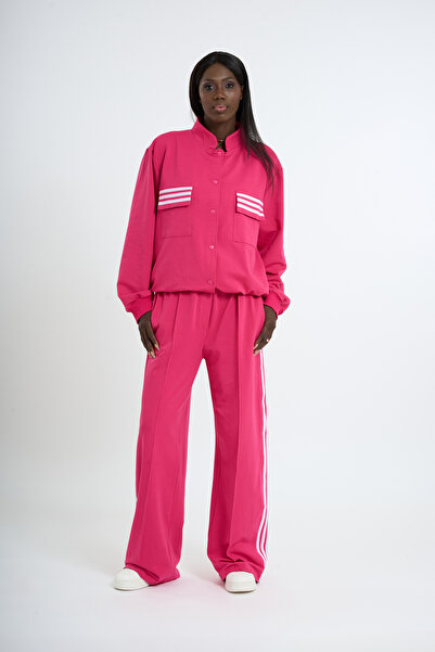 HANIQA Σετ αθλητικής φόρμας ριγέ ζακέτα