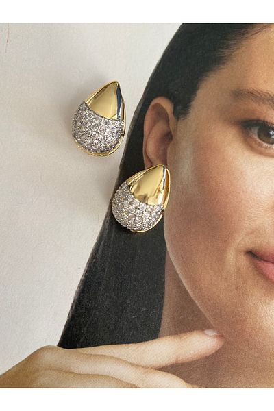 Pinery Jewels Vip Series - Famous Brand Mers'I Drop Model Zircon Stone Earrings Pair