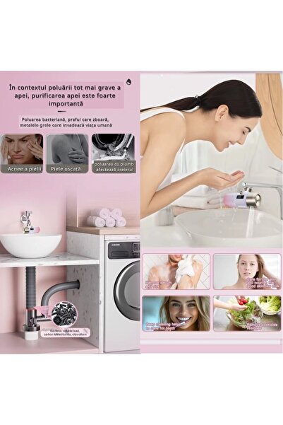 OEM Filtru de apa pentru robinet - Purificator de Apa pentru Ingrijirea pielii, filtru din fibra de carb