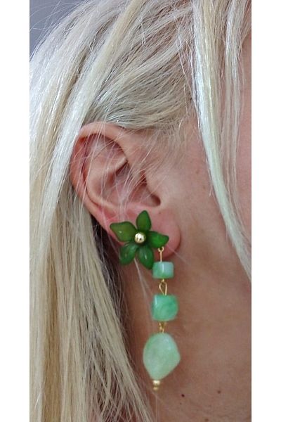 mos&more 4 Pieces Flower Lightweight Earrings for Women