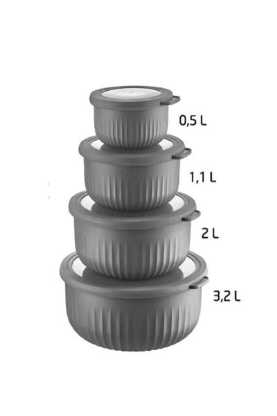 VİP AHMET Vip Ahmet Vacuumed 4-Piece Dream Storage Container