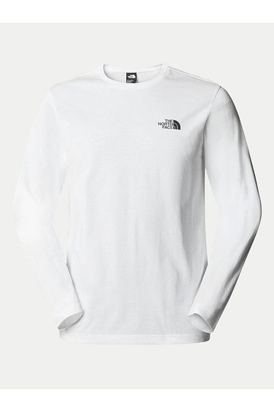 THE NORTH FACE Tricou cu mânecă lungă pentru bărbați NF0A87QNFN41 Alb