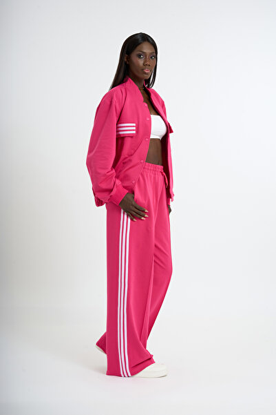 HANIQA Σετ αθλητικής φόρμας ριγέ ζακέτα