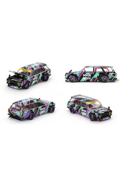 mini gt Nessiworld 1/64 داتسون كايدو 510 واجن Hks V1