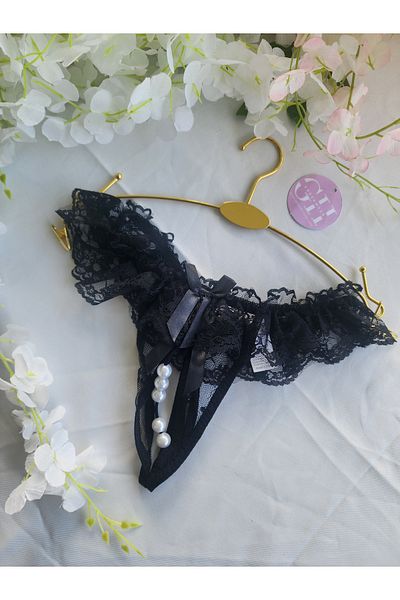 G&H UNDERWEAR String Panties Thong with Pearls