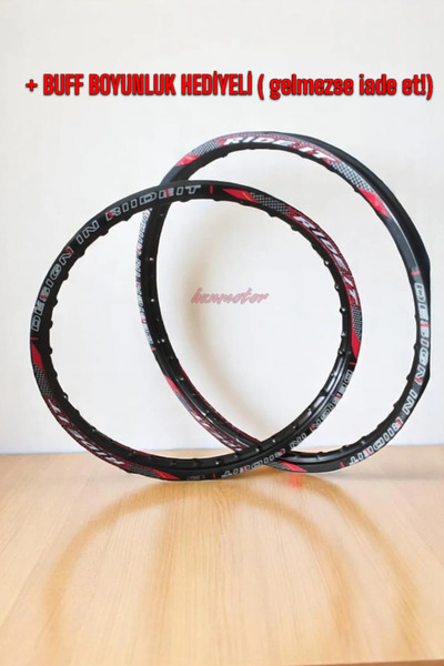 OEM RİDE İT JANT ÇEMBERİ SETİ İNCE 17 (ÖN) 19 (ARKA) 1.20 - SİYAH RENK