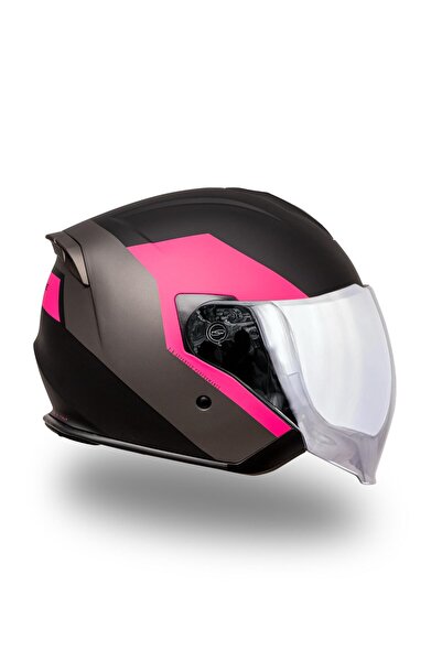 Origine Palio 2.0 Eko Mat Siyah-Pembe Kask