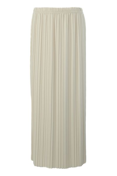 Oppland Fusta de dama plisata din vascoza tesatura nisipoasa Model elegant Talie elastica Potrivire confortabila Mucegai complet