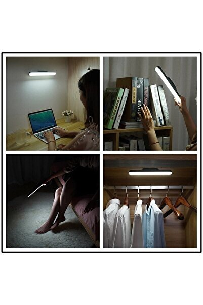GARRA Mıknatıslı Şarjlı Led Işık Micro Usb Şarjlı Kablosuz Led Lamba 3 Farklı Işık Led Aplik KML120