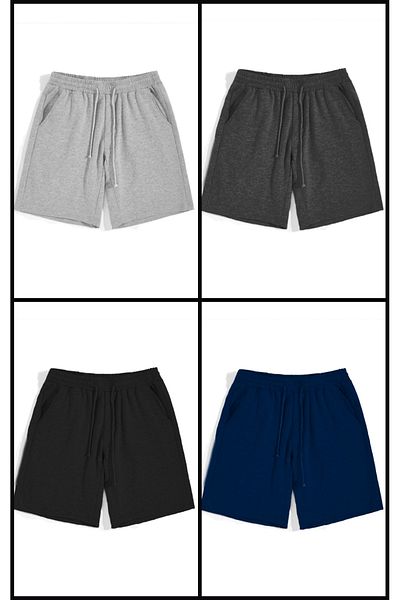 FUNSTYLE Unisex Gym and Fitness Black Shorts 4 Pack