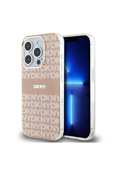 Dkny IPhone 15 Pro case - DKNY IML Mono & Stripe MagSafe (DKHMP15LHRHSEP) - Pink