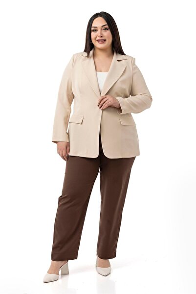 DISENTIS MODEST Μπουφάν μεγάλου μεγέθους με ένα κουμπί, διακοσμητικό κάλυμμα ...