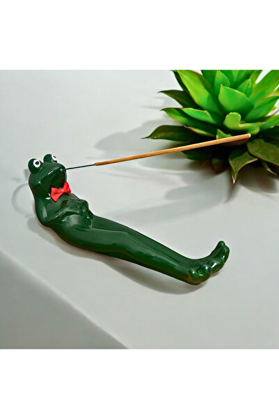Lara Karma Kurbağa Temalı Dekoratif Tütsülük ( Tütsü Hediyeli)