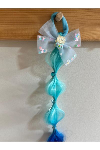 Motebarn Wear Fată Copil Păr Elastic Scrunchy Albastru