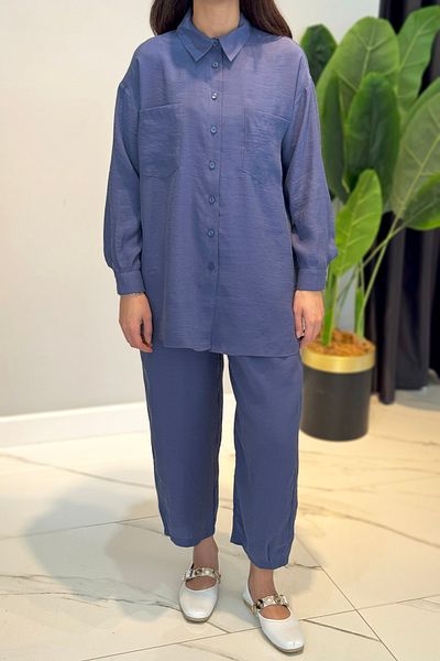 Nuss Shirt Pants Suit 1046 Indigo