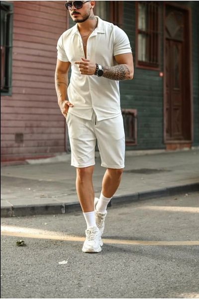 COOL TARZ Ανδρικό σορτς με λευκή λεπτή εφαρμογή στο κάτω μέρος-gmlksrt01r01s
