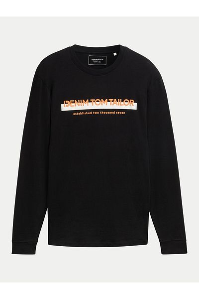 Tom Tailor Denim Mens Longsleeve 1043888 Black