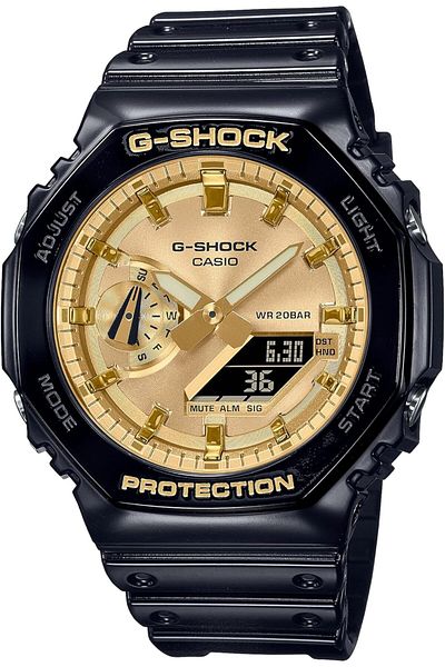 Casio GA-2100GB-1ADR For Mens, Gold