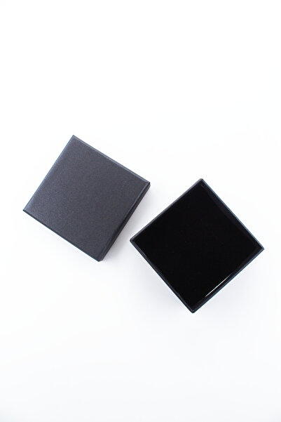 carton box Anneler Günü Simli Siyah Sert Bileklik Kelepçe Kuyum Hediye Kutusu Süngerli