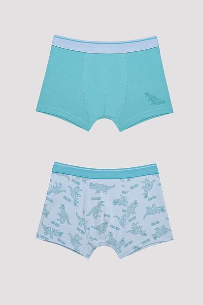 Penti Boy's Cool Dino Navy Blue 2-Piece Boxer