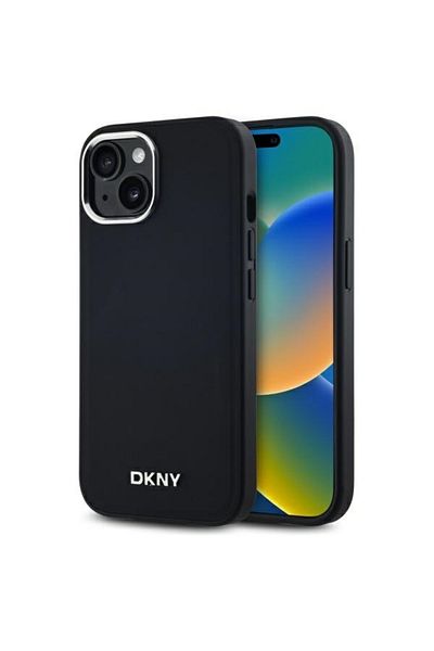 Dkny Carcasă pentru iPhone 15 Plus - DKNY Hardcase Simply Logo MagSafe (DKHMP15MPSCMCLK) - Negru
