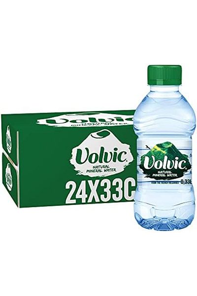 Volvic Natural Water, Mineral Drinking Water, Sustainably Sourced & Volvican Spirited Water Bottle,