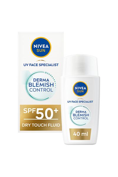 NIVEA SUN UV Face Specialist Derma Skin Fluid, SPF 50+, Combination Skin, 40ml